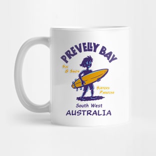 Prevelly Bay Funny Surf Silhouette Mug